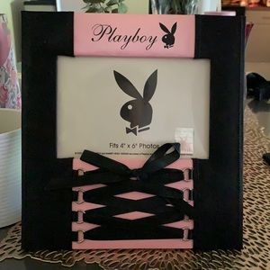 Playboy Bunny Pink & Black Satin Corset Pic Frame